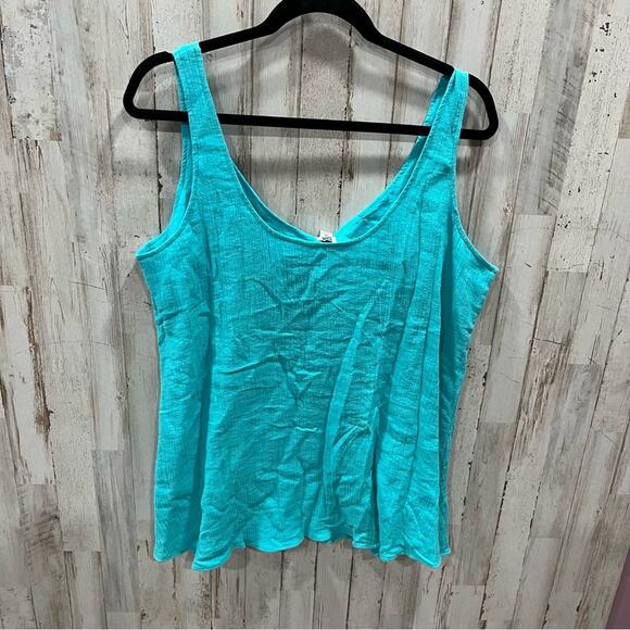 NWT Sol Crepe V Tank Top - Picture 6 of 6